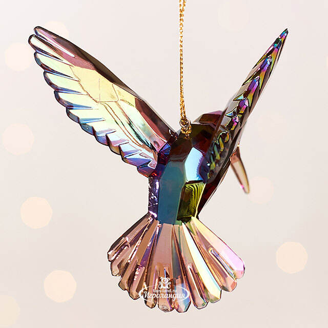 Елочная игрушка Колибри Crystal Bronze 10 см, подвеска Kurts Adler