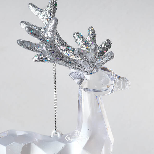 Елочная игрушка Хрустальный Олень Клири 15 см, подвеска Kurts Adler