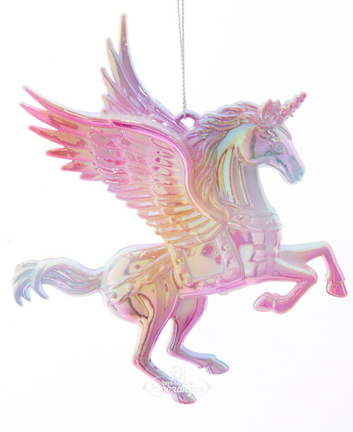 Елочная игрушка Единорог Викториано - Rainbow Fantasy 10 см, подвеска Kurts Adler