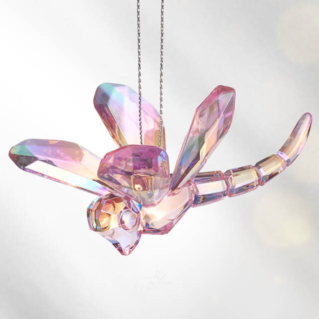 Елочная игрушка Стрекоза Rose Murmure 5 см, подвеска Kurts Adler