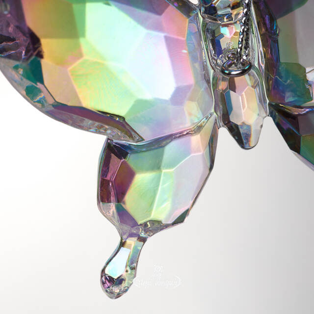 Елочная игрушка Бабочка Blanc Murmure 6 см, подвеска Kurts Adler