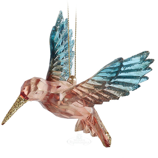 Елочная игрушка Колибри Делис - Tropical Romance 6 см Kurts Adler