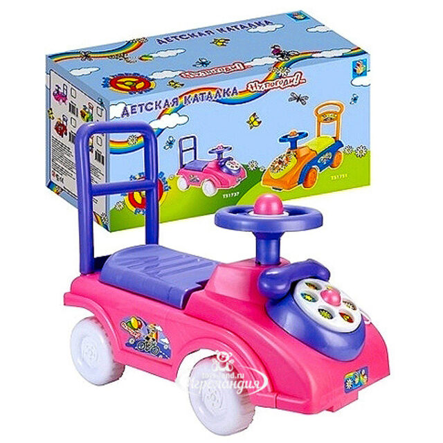 Каталка "Ну, Погоди!" с телефоном 1TOY