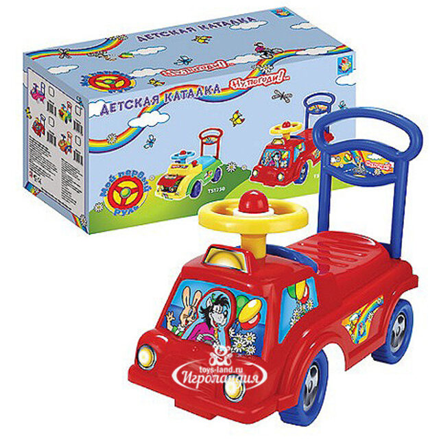 Каталка "Ну, Погоди!" грузовик 1TOY (1Той)