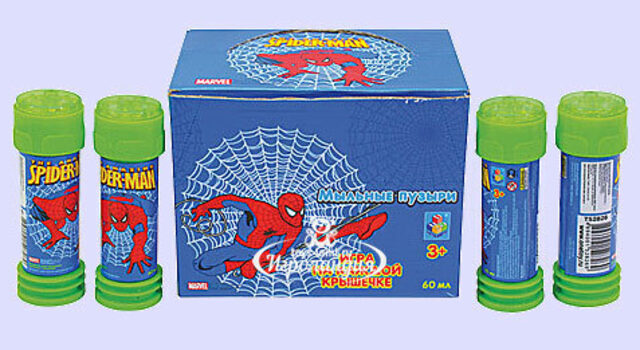 Мыльные пузыри "Spider Man" с игрой 1TOY (1Той)