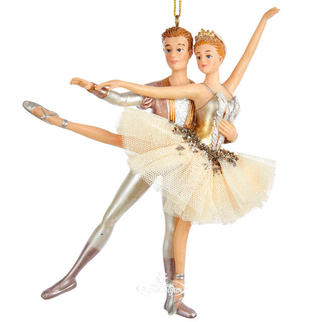 Елочная игрушка Балетная пара Империале 15 см, подвеска Kurts Adler