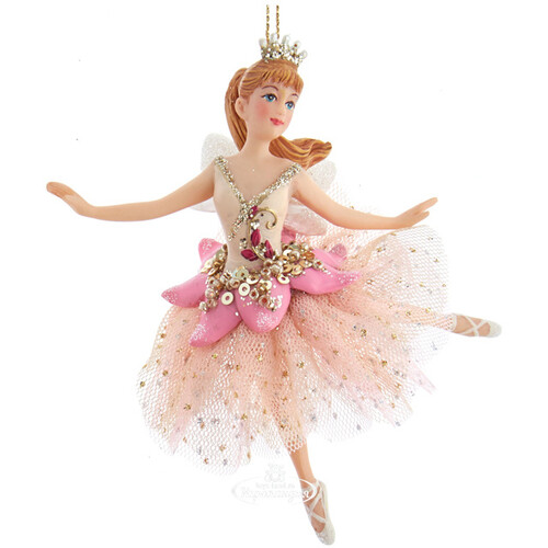 Елочная игрушка Фея Лаура учится балету 13 см, подвеска Kurts Adler