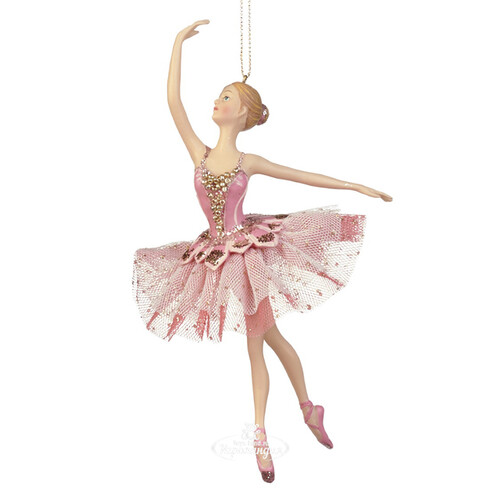Елочная игрушка Балерина Нимфодора в розовой пачке 18 см, подвеска Goodwill
