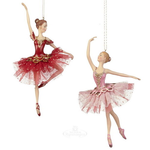 Елочная игрушка Балерина Нимфодора в розовой пачке 18 см, подвеска Goodwill