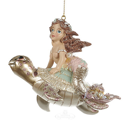 Елочная игрушка Русалка Весна - Miracle de la Mer 11 см, подвеска Goodwill