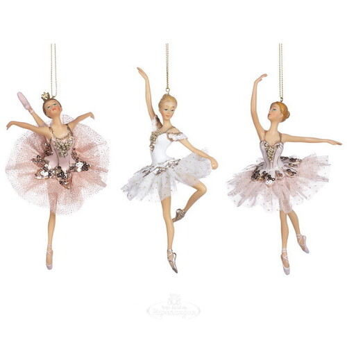 Елочная игрушка Балерина Лили - Danza di Toulouse 18 см, подвеска Goodwill