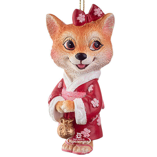 Елочная игрушка Собачка Сиба-Ину 10 см Goodwill
