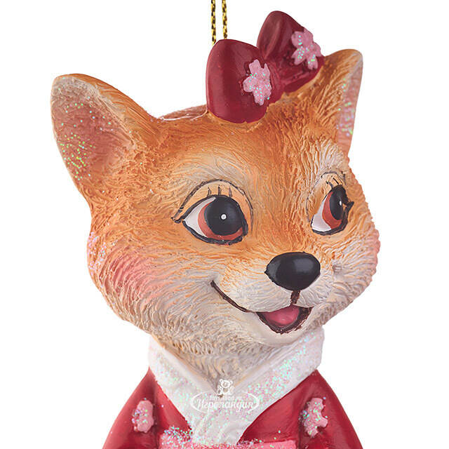 Елочная игрушка Собачка Сиба-Ину 10 см Goodwill