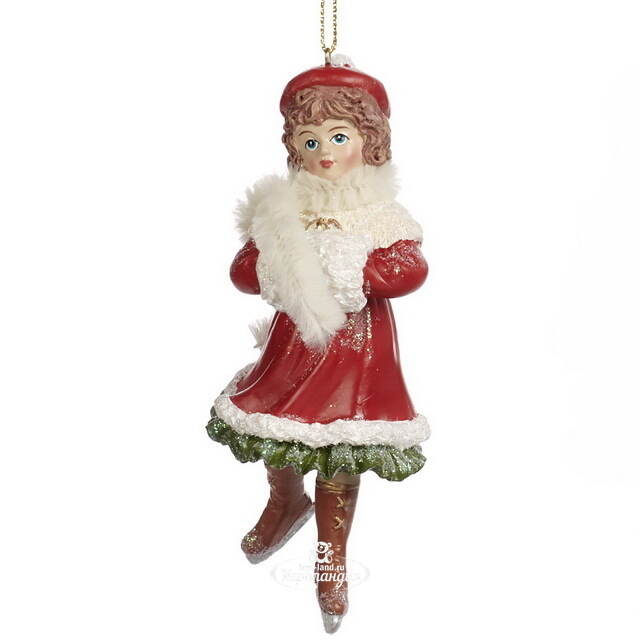 Елочная игрушка Девочка Джофранка на коньках - Christmas Carol 13 см, подвеска Goodwill (Гудвилл)