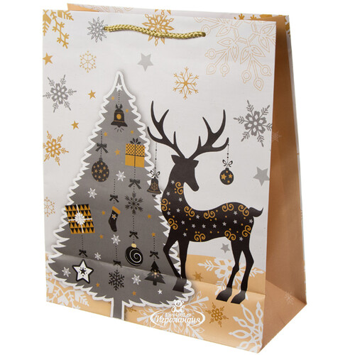 Подарочный пакет Magic Christmas - Волшебный Олень 33*27 см Due Esse Christmas