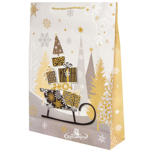 Подарочный пакет Magic Christmas - Сани с Подарками 45*33 см Due Esse Christmas