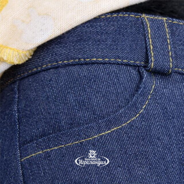 Мягкая игрушка Собака Ваксон в джинсах и желтой рубашке 25 см Budi Basa (Буди Баса)