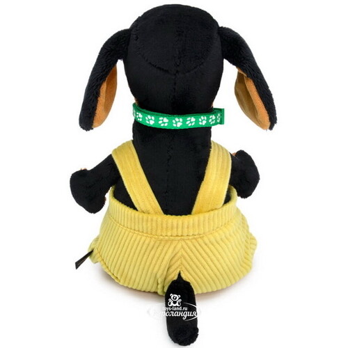 Мягкая игрушка Собака Ваксон с ошейником и в штанах на лямках 25 см Budi Basa