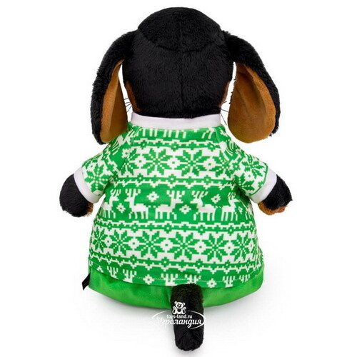 Мягкая игрушка Собака Ваксон в зимней пижаме 29 см Budi Basa