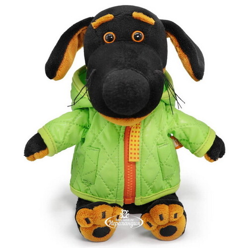 Мягкая игрушка Собака Ваксон Baby в стеганой курточке 19 см Budi Basa