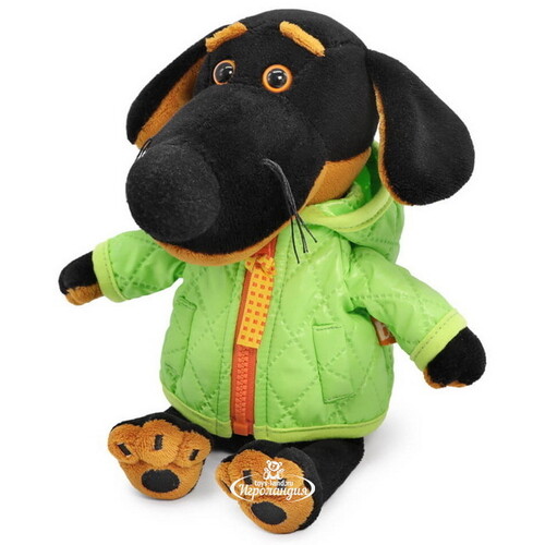 Мягкая игрушка Собака Ваксон Baby в стеганой курточке 19 см Budi Basa