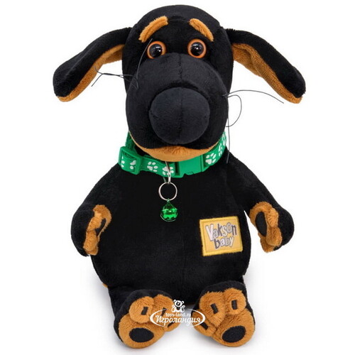 Мягкая игрушка Собака Ваксон Baby с ошейником 19 см Budi Basa