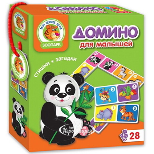 Настольная игра Домино Зоопарк Vladi Toys