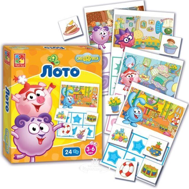 Настольная игра Лото Смешарики Vladi Toys (Влади Тойс)
