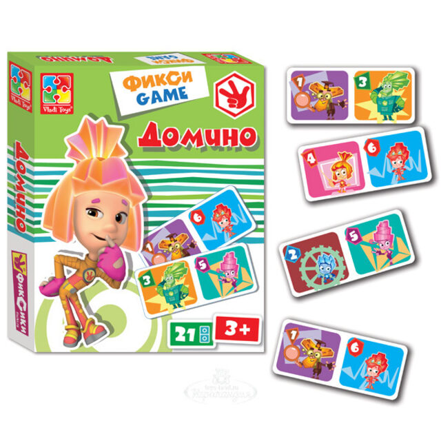 Настольная игра Домино Фиксики Vladi Toys