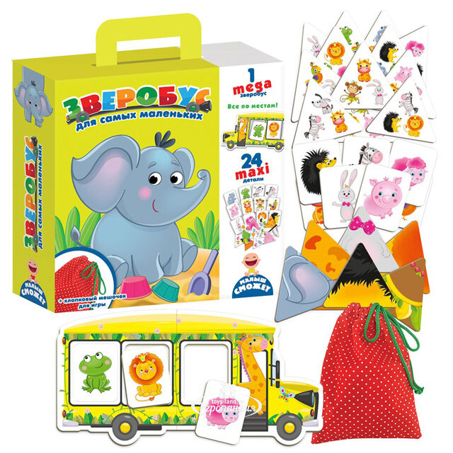 Развивающая игра Зверобус Vladi Toys (Влади Тойс)