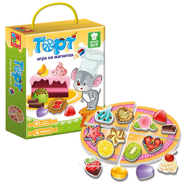 Развивающая магнитная игра Крошка Шеф: Торт Vladi Toys