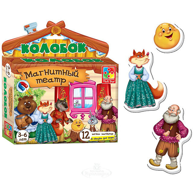 Магнитный театр Колобок Vladi Toys