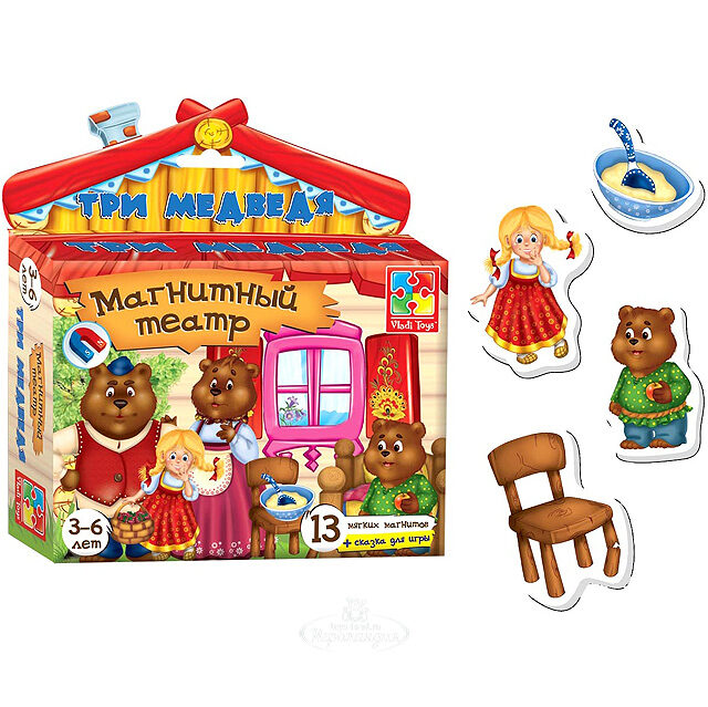 Магнитный театр Три медведя Vladi Toys