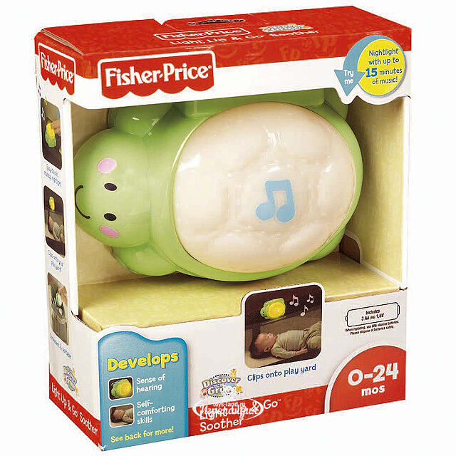 Ночник Музыкальная черепашка Fisher Price (Фишер Прайс)