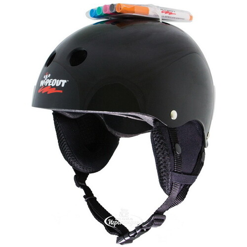 Детский зимний шлем Wipeout Black с фломастерами, 49-52 см Wipeout
