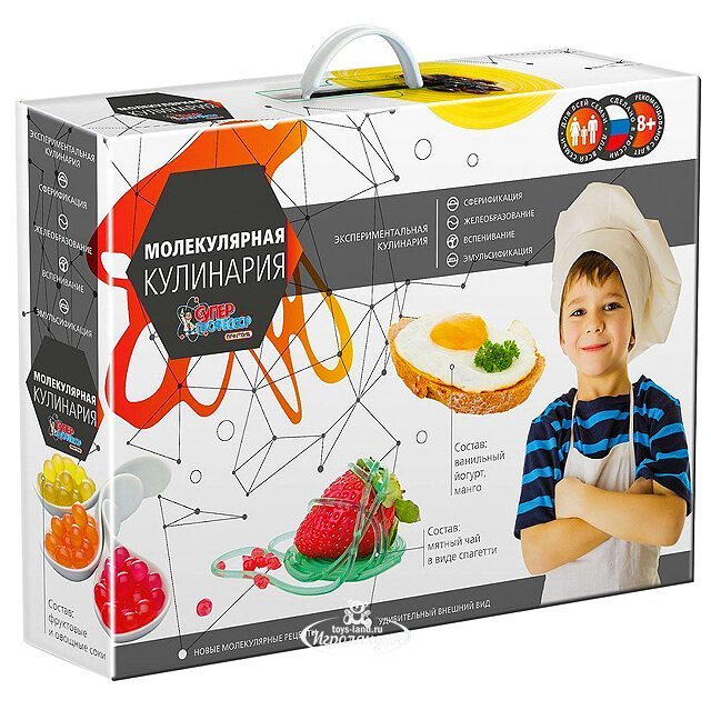 Набор для опытов "Молекулярная кулинария" СуперПрофессор