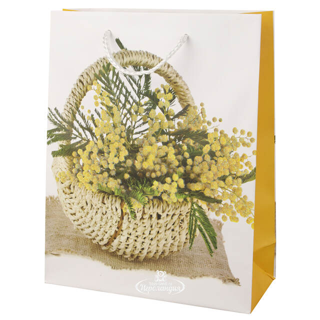 Подарочный пакет Mimosa Basket 25*20 см Due Esse Christmas