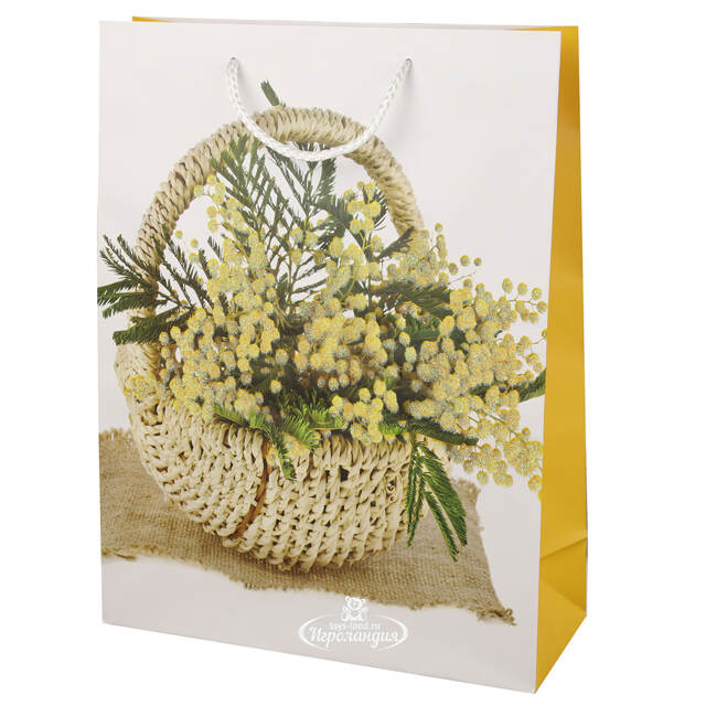 Подарочный пакет Mimosa Basket 33*25 см Due Esse Christmas