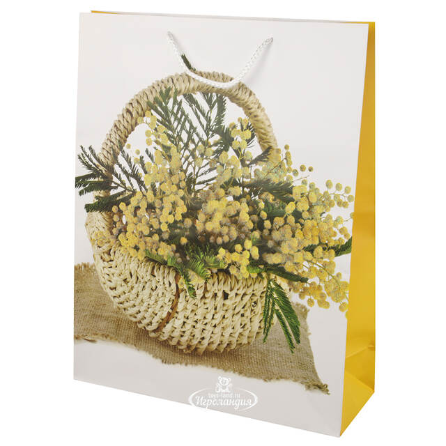 Подарочный пакет Mimosa Basket 42*33 см Due Esse Christmas