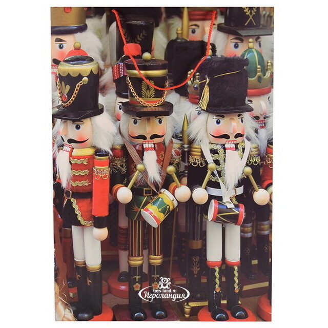 Подарочный пакет Nutcrackers 74*50 см Due Esse Christmas (Ду Эссе Кристмас)