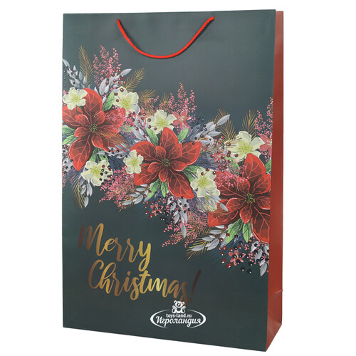 Подарочный пакет Christmas Flower 74*50 см Due Esse Christmas