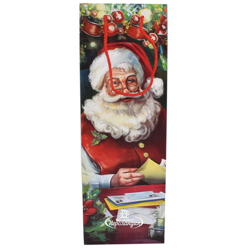 Пакет для бутылки Senior Claus 36*12 см Due Esse Christmas