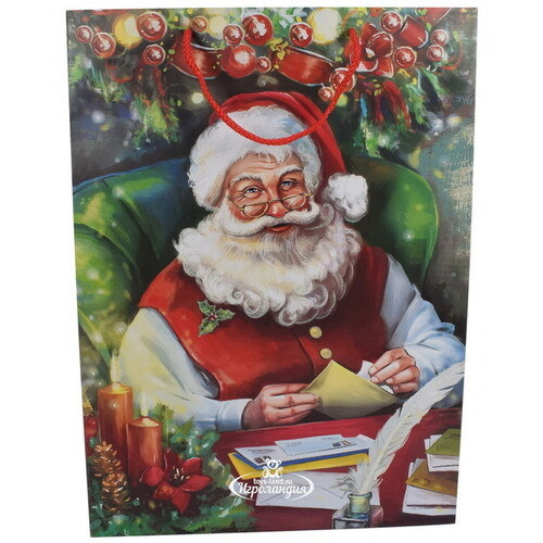 Подарочный пакет Senior Claus 45*33 см Due Esse Christmas