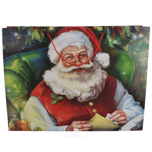 Подарочный пакет Senior Claus 46*33 см Due Esse Christmas