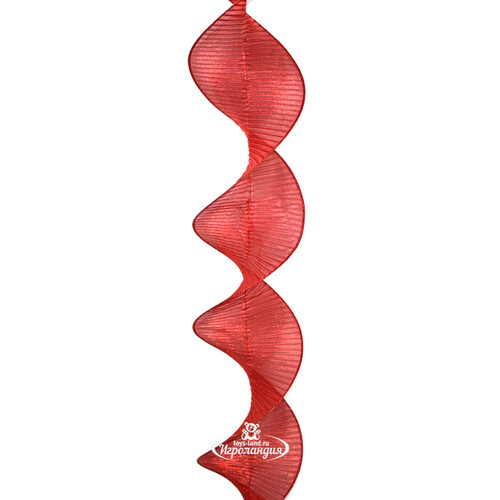 Декоративная лента Spirale 180*13 см красная Due Esse Christmas