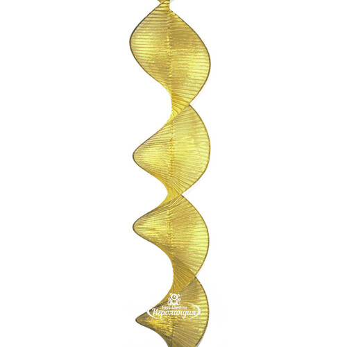 Декоративная лента Spirale 180*13 см золотая Due Esse Christmas