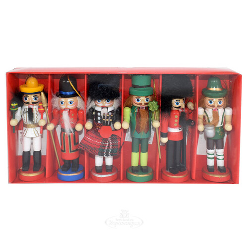 Набор елочных игрушек Brave Soldati 12 см, 6 шт, подвеска  Due Esse Christmas