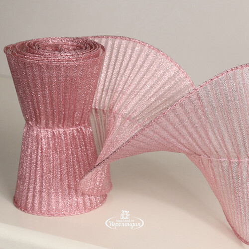 Декоративная лента Spirale 180*13 см античный розовый Due Esse Christmas