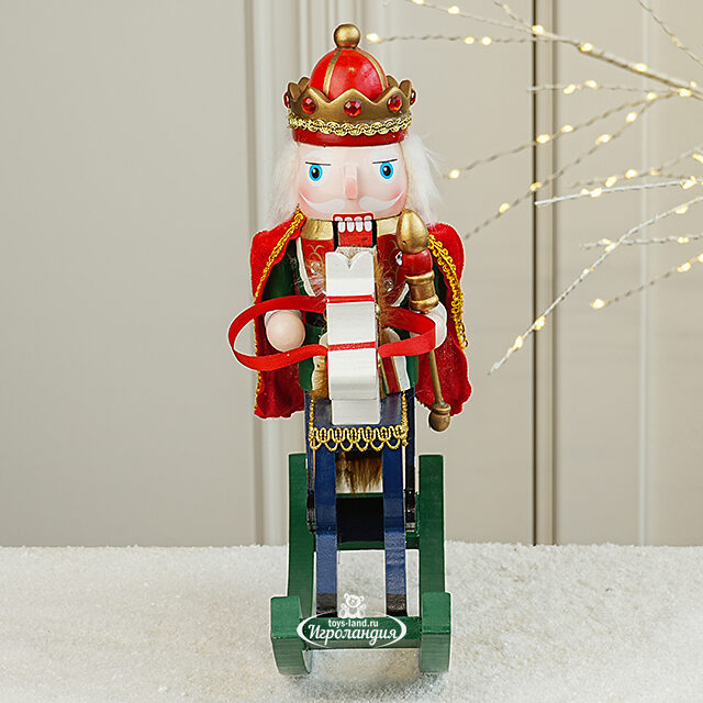 Декоративная фигурка Щелкунчик на Лошадке-Качалке 30 см Due Esse Christmas