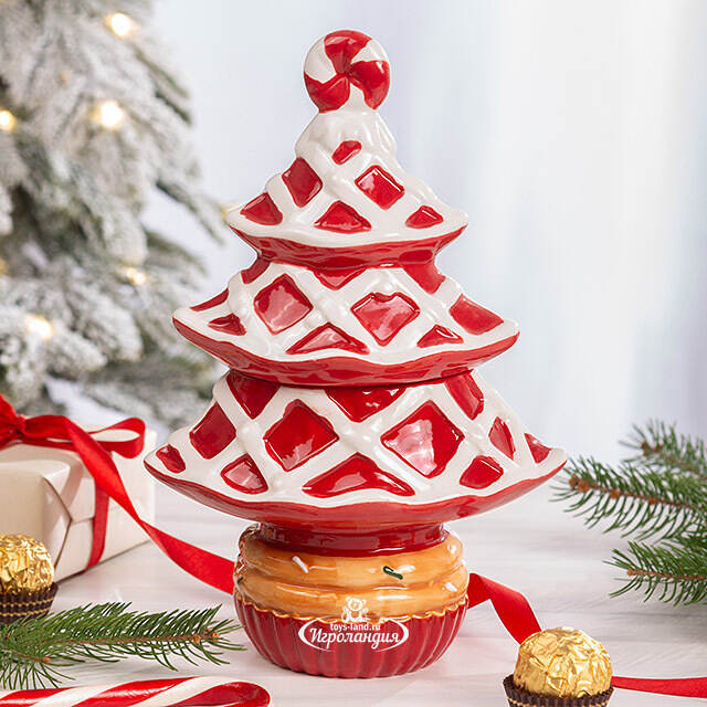 Конфетница Елочка Бонбон - Рождественские Гостинцы 23 см Due Esse Christmas